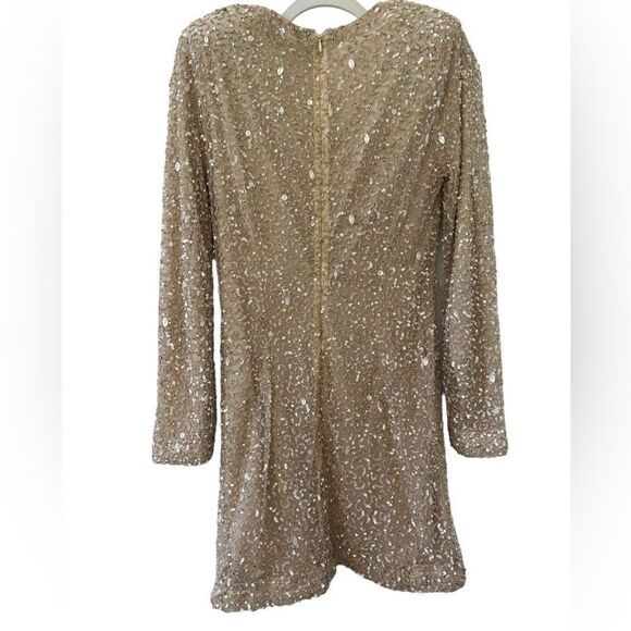 Retrofete Nikki Sequin Long Sleeve Mini Dress women’s size Medium - Picture 11 of 12